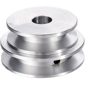 GreenZech (15mm) Aluminum Alloy Double Groove 60&50MM Pulley Wheel 8-20MM Fixed Bore Pulle GreenZech (15mm) Aluminum Alloy Double Groove 60&50MM Pulley Wheel 8-20MM Fixed Bore Pulle