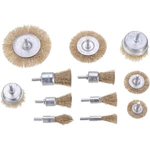 GreenZech 12Pcs Wire Wheel Brush Cup Wire Brush Set 6mm Shank For Removal of Rust/Corrosio GreenZech 12Pcs Wire Wheel Brush Cup Wire Brush Set 6mm Shank For Removal of Rust/Corrosio