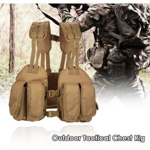 GreenZech (earth) Outdoor Tactical Chest Rig Adjustable Padded Modular Military Vest Mag P GreenZech (earth) Outdoor Tactical Chest Rig Adjustable Padded Modular Military Vest Mag P