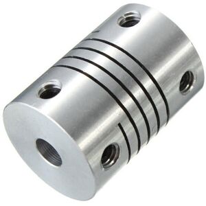GreenZech (6x6.35mm) Flexible Shaft Coupling OD18mmx25mm CNC Motor Coupler Connector 6.35 GreenZech (6x6.35mm) Flexible Shaft Coupling OD18mmx25mm CNC Motor Coupler Connector 6.35