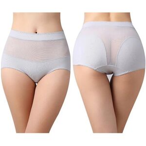 GreenZech (Grey, 2XL) Translucent Mesh High Waist Breathable Panties GreenZech (Grey, 2XL) Translucent Mesh High Waist Breathable Panties