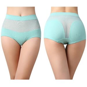 GreenZech (Green, 2XL) Translucent Mesh High Waist Breathable Panties GreenZech (Green, 2XL) Translucent Mesh High Waist Breathable Panties