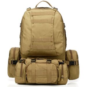 GreenZech (Mud Color) 50L Military Nylon Outdoor Sports Rucksack Backpack For Camping Hiki GreenZech (Mud Color) 50L Military Nylon Outdoor Sports Rucksack Backpack For Camping Hiki