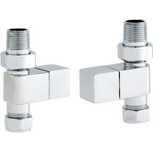 NRG Radiator Valves Straight Square Head Design Heated Towel Rail Valve 15mm x 1/2" NRG Radiator Valves Straight Square Head Design Heated Towel Rail Valve 15mm x 1/2"