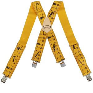 GreenZech 4 Clips X Shaped 2 Inch Ruler Design Work Belt Braces Suspenders Tool Belt Brace GreenZech 4 Clips X Shaped 2 Inch Ruler Design Work Belt Braces Suspenders Tool Belt Brace