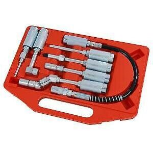 Neilsen 7Pc Grease Gun Lube Adaptor Accessory Kit Rubber Tipped Needle Nozzle (CT1206) Neilsen 7Pc Grease Gun Lube Adaptor Accessory Kit Rubber Tipped Needle Nozzle (CT1206)