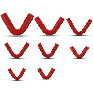 GreenZech (8mm) 6.5-13mm 120 Degree Red Silicone Tube 150mm Length Silicone Vacuum Hose Tu GreenZech (8mm) 6.5-13mm 120 Degree Red Silicone Tube 150mm Length Silicone Vacuum Hose Tu