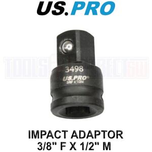 US PRO Tools Impact Socket Adaptor Step Up Adapter 3/8" Inch F to 1/2" Inch M 34 US PRO Tools Impact Socket Adaptor Step Up Adapter 3/8" Inch F to 1/2" Inch M 34