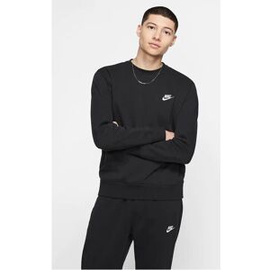 (Black, S) Nike Mens Sportswear Crewneck Tracksuit Set Clubfleece (Black, S) Nike Mens Sportswear Crewneck Tracksuit Set Clubfleece