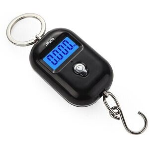 GreenZech (Black.) Mini Keychain Digital Hanging Scale Electronic Luggage Hook LCD Backlig GreenZech (Black.) Mini Keychain Digital Hanging Scale Electronic Luggage Hook LCD Backlig