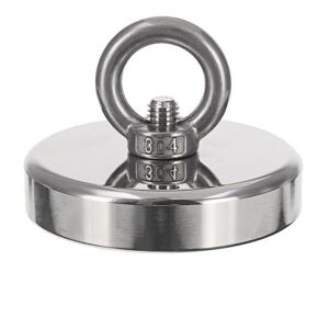 GreenZech D85mm 270Kg Pull Neodymium Fishing Magnet Treasure Hunting Underwater Recovery M GreenZech D85mm 270Kg Pull Neodymium Fishing Magnet Treasure Hunting Underwater Recovery M