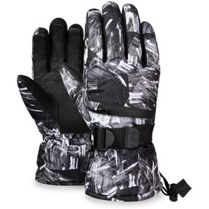 GreenZech (back White, XL) Waterproof Winter Thermal Gloves for Skiing Snowboard,Riding Su GreenZech (back White, XL) Waterproof Winter Thermal Gloves for Skiing Snowboard,Riding Su