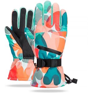 GreenZech (Green Orange, M) Waterproof Winter Thermal Gloves for Skiing Snowboard,Riding S GreenZech (Green Orange, M) Waterproof Winter Thermal Gloves for Skiing Snowboard,Riding S