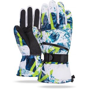 GreenZech (Blue Green, L) Waterproof Winter Thermal Gloves for Skiing Snowboard,Riding Sup GreenZech (Blue Green, L) Waterproof Winter Thermal Gloves for Skiing Snowboard,Riding Sup