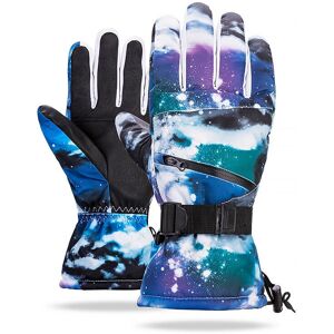 GreenZech (Blue White, L) Waterproof Winter Thermal Gloves for Skiing Snowboard,Riding Sup GreenZech (Blue White, L) Waterproof Winter Thermal Gloves for Skiing Snowboard,Riding Sup