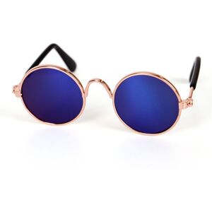 GreenZech (Blue) Dog Pet Glasses Lovely Vintage Round Cat Sunglasses Reflection Eye Wear G GreenZech (Blue) Dog Pet Glasses Lovely Vintage Round Cat Sunglasses Reflection Eye Wear G