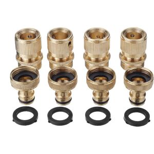 GreenZech 3/4'' BSP Solid Brass Male and Female Connector Garden Hose Quick Connect Water GreenZech 3/4'' BSP Solid Brass Male and Female Connector Garden Hose Quick Connect Water