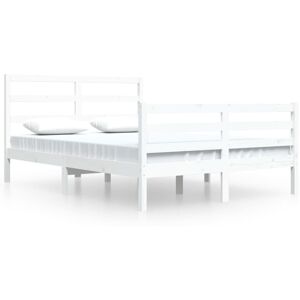 (white, 140 x 200 cm) vidaXL Solid Wood Pine Bed Frame Wooden Bedstead Bed Base (white, 140 x 200 cm) vidaXL Solid Wood Pine Bed Frame Wooden Bedstead Bed Base