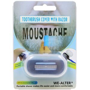 GreenZech (Black) 2 In 1 Lazy Mini Toothbrush Cover Finger Tip Shaver Razor Cleaning Tool GreenZech (Black) 2 In 1 Lazy Mini Toothbrush Cover Finger Tip Shaver Razor Cleaning Tool