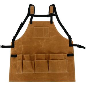 GreenZech Garden Tool Apron Adjustable Waist with Pockets Waterproof Canvas Home Organizer GreenZech Garden Tool Apron Adjustable Waist with Pockets Waterproof Canvas Home Organizer