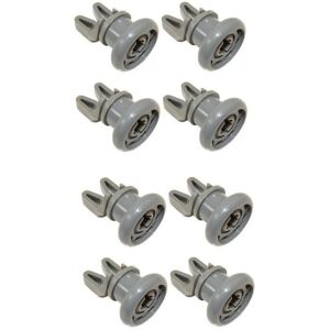8 x BEKO DW600, DWD4310S, DWD4310W, DWD5410S Dishwasher Upper Basket Wheel 8 x BEKO DW600, DWD4310S, DWD4310W, DWD5410S Dishwasher Upper Basket Wheel