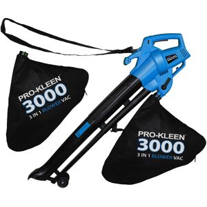 Pro-Kleen Corded Leaf Blower Garden Vacuum & Mulcher 2 x 35L Bag 6 Speed 3kW Pro-Kleen Corded Leaf Blower Garden Vacuum & Mulcher 2 x 35L Bag 6 Speed 3kW