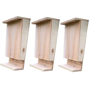 Selections Set of 3 Wooden Bat Boxes with Landing Perch Selections Set of 3 Wooden Bat Boxes with Landing Perch