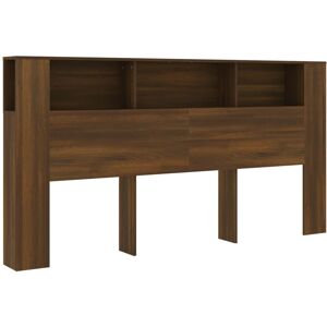 (brown oak) vidaXL Headboard Cabinet Bookcase Headboard Indoor Furniture Multi C (brown oak) vidaXL Headboard Cabinet Bookcase Headboard Indoor Furniture Multi C