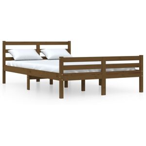 (honey brown, 120 x 190 cm) vidaXL Solid Wood Bed Frame Bedroom Bedstead Bed Bas (honey brown, 120 x 190 cm) vidaXL Solid Wood Bed Frame Bedroom Bedstead Bed Bas