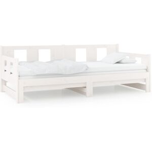 (white, 90 x 200 cm) vidaXL Solid Wood Pine Pull-out Day Bed Wooden Guest Bed Mu (white, 90 x 200 cm) vidaXL Solid Wood Pine Pull-out Day Bed Wooden Guest Bed Mu