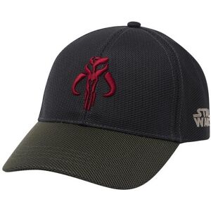 Star Wars 851324 Boba Fett the Mandalorian Embroidered Snapback Hat, Black Star Wars 851324 Boba Fett the Mandalorian Embroidered Snapback Hat, Black