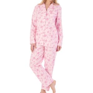(Pink, 20/22) Slenderella PJ02213 Women's Floral Print Cotton Pyjama Set (Pink, 20/22) Slenderella PJ02213 Women's Floral Print Cotton Pyjama Set