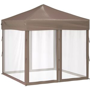 (taupe, 199 x 199 x 254 cm) vidaXL Folding Party Tent with Sidewalls Pavilion Ma (taupe, 199 x 199 x 254 cm) vidaXL Folding Party Tent with Sidewalls Pavilion Ma