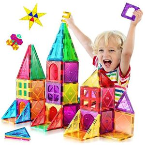 Kaysaitoy Magnetic Building Blocks 3D Colorful Magnetic Tiles for Kids Ages 4-8 STEM Early Kaysaitoy Magnetic Building Blocks 3D Colorful Magnetic Tiles for Kids Ages 4-8 STEM Early