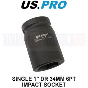 US PRO Tools 34mm 1" DR 6 Point Deep Impact Socket 3743 US PRO Tools 34mm 1" DR 6 Point Deep Impact Socket 3743