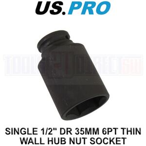 US PRO Tools 35mm Impact Socket 1/2" Drive 6 Point Single Hex 3792 US PRO Tools 35mm Impact Socket 1/2" Drive 6 Point Single Hex 3792