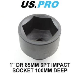US PRO Tools 1" DR 85mm 6 Point Impact Socket 100MM Deep 3432 US PRO Tools 1" DR 85mm 6 Point Impact Socket 100MM Deep 3432