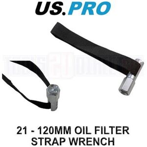US PRO Tools 21 - 120MM 1/2" Dr Oil Filter Strap Wrench 3015 US PRO Tools 21 - 120MM 1/2" Dr Oil Filter Strap Wrench 3015