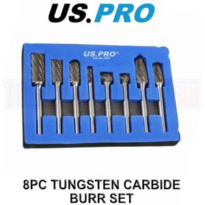 US PRO Tools 8pc 6mm Carbide Burr Set Burrs Tungsten Steel Hole enlarger 7073 US PRO Tools 8pc 6mm Carbide Burr Set Burrs Tungsten Steel Hole enlarger 7073