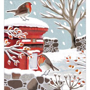 Woodmansterne Pack of 5 Festive Robin Charity Christmas Cards Supporting Multiple Charities Woodmansterne Pack of 5 Festive Robin Charity Christmas Cards Supporting Multiple Charities