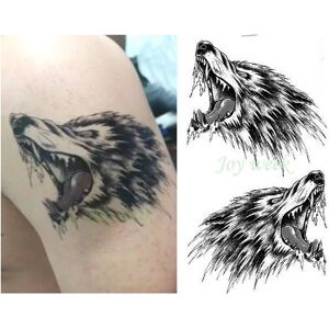 Unbranded Waterproof Temporary Tattoo Sticker big arm wolf stickers tatto flash Unbranded Waterproof Temporary Tattoo Sticker big arm wolf stickers tatto flash