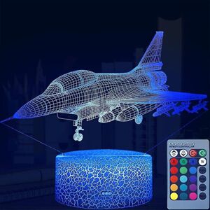 HKHBJS Shxx 3D Night Light For Kids Plane Fighter Airplane With Remote Control Smart To HKHBJS Shxx 3D Night Light For Kids Plane Fighter Airplane With Remote Control Smart To