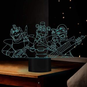 HKHBJS Wekity Five Night At Freddy's 3D Illusion Lamp Kid Room Bedside Lamp Five Night HKHBJS Wekity Five Night At Freddy's 3D Illusion Lamp Kid Room Bedside Lamp Five Night