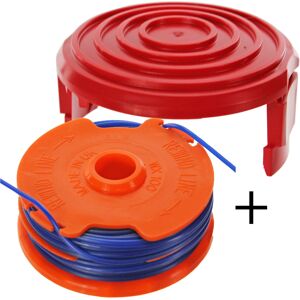 SPARES2GO Dual Strimmer Line Spool Head Base Cover Cap for MCGREGOR 350w MET3525 Trimmer SPARES2GO Dual Strimmer Line Spool Head Base Cover Cap for MCGREGOR 350w MET3525 Trimmer