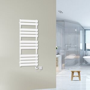 (1200x500mm-500W) WarmeHaus Prefilled Flat Panel Electric Heated Towel Rail Ther (1200x500mm-500W) WarmeHaus Prefilled Flat Panel Electric Heated Towel Rail Ther