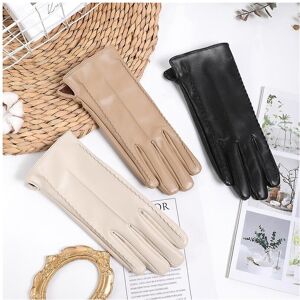 Unbranded (White) Women Leather Gloves Winter Soft Anti Slip Touchscreen Warm Lined Gloves Unbranded (White) Women Leather Gloves Winter Soft Anti Slip Touchscreen Warm Lined Gloves