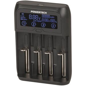 Powertech Universal 4 Channel Fast Charger with LCD Display Powertech Universal 4 Channel Fast Charger with LCD Display