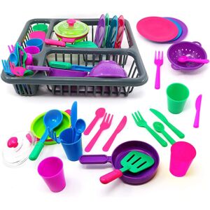 The Magic Toy Shop Kids Role Play Toy Set Kitchen Accessories Dish Washing Drainer 27 Pieces The Magic Toy Shop Kids Role Play Toy Set Kitchen Accessories Dish Washing Drainer 27 Pieces