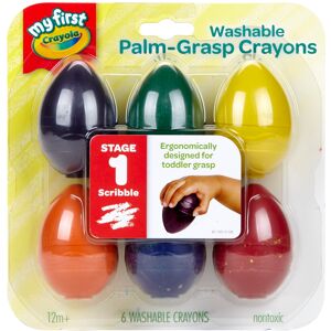 Crayola My First Washable Egg Crayons-6/Pkg -81-1451 Crayola My First Washable Egg Crayons-6/Pkg -81-1451
