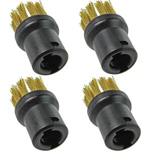 SPARES2GO 4-Pack Premium Wire Brush Nozzles for KARCHER SC1-SC5 & SI Steam Cleaners - 019- SPARES2GO 4-Pack Premium Wire Brush Nozzles for KARCHER SC1-SC5 & SI Steam Cleaners - 019-